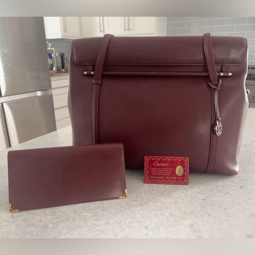 Cartier Cabochon tote with matching wallet